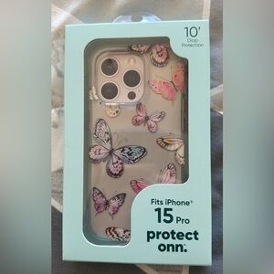 Butterfly Design Phone Case for iPhone 15 Pro